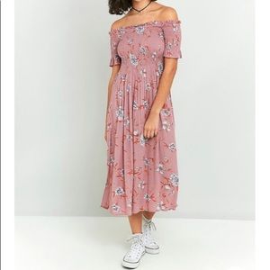 Kimchi Blue Midi Floral Dress with Slit